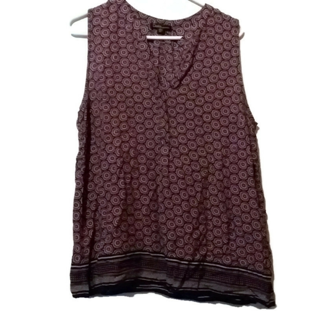 Dalia‎ Soft Sleeveless Patterned Top Large